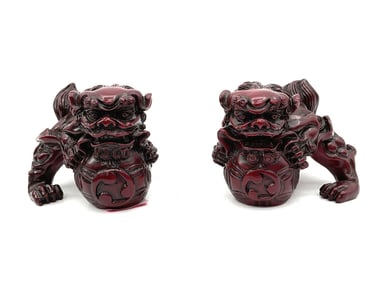 Pair of Chinese Foo Dog Statues
