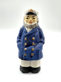 Hand-Painted Ceramic Sea Captain Figurine with bell