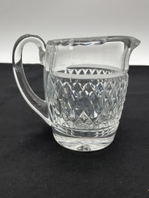 Waterford Crystal Pitcher / Creamer with Diamond and Fan Cut Pattern
