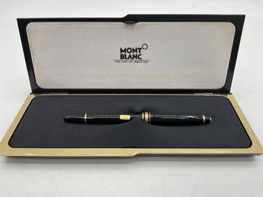 Montblanc Meisterstück 14k Gold-Coated Fountain Pen with Box