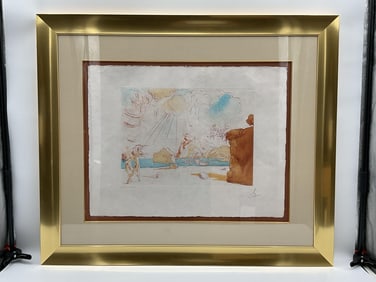 "Plague De Cadaques" by Salvador Dali (Spain,1904-1989) Lithograph
