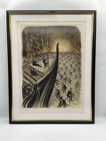 "Symphony Bicyclette" by Salvador Dali (Spain, 1904-1989) Lithograph
