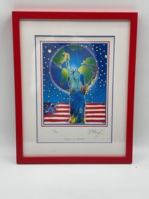 "Peace on Earth" by Peter Max(German/American, b.1937) Lithograph