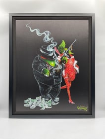 "Gangster Love" by Michael Godard (American) Embellished Giclee