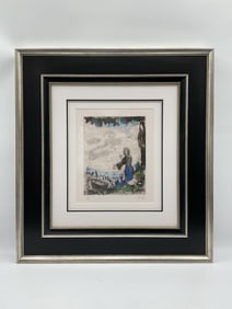 "Moise Sauve Des Eaux" by Marc Chagall (French, 1887-1985) Etching
