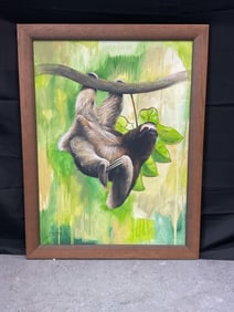 Sloth in the Canopy by J. Rossel Oil on Canvas
