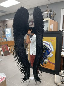 Large Victoria Secret Black Feather Angel Wings