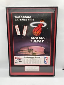 Miami Heat Inaugural Season Framed Poster (1988-89)