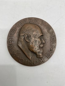 WWI 1915 Successionists Table Medal 1915 Field Marshall Prince Leopold Bayern