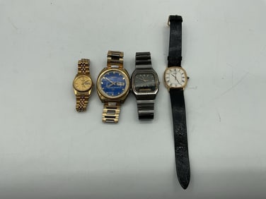 Seiko Men's Watch Lot – 4 Vintage Timepieces