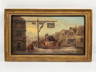 The White Hart by John Charles Maggs (English, 1819-1896) Oil on Canvas