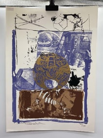 "Homage to Dürer III, Melencolia" by Yigal Tumarkin (Israel, 1933-2015) Lithograph