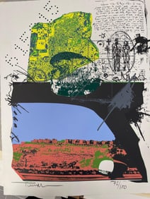 "From the Space Series" by Yigal Tumarkin (Israel, 1933-2015) Lithograph
