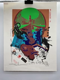 "Anus" by Yigal Tumarkin (Israel, 1933-2015) Lithograph