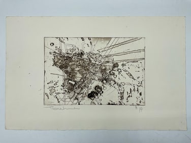 "Calibre .22" by Yigal Tumarkin (Israel, 1933-2015) Lithograph