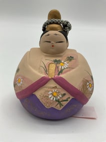 Japanese Clay Bell Doll Figurine