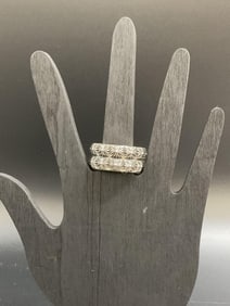 Chrome Hearts Sterling Silver Floral Band Ring