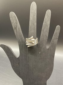 Chrome Hearts Silver Stack Spoon Ring