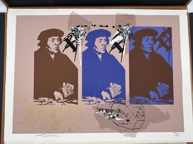 "Isaac Newton" by Yigal Tumarkin (Israel, 1933-2021) Lithograph