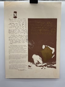 "Polyhedron Paraphrases" by Yigal Tumarkin (Israel, 1933-2015) poster