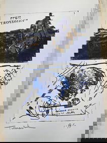 "1777 Passport" by Yigal Tumarkin (Israel, 1933-2015) Lithograph