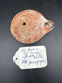 Roman Erotic Oil Lamp with Figural Scene - Box 2 - 377