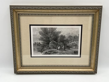 "The Christening Party" by Albert Fitch Bellows (American, 1829 - 1883) Etching