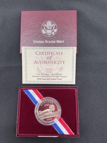 1996 U.S. Olympic Clad Half Dollar Proof coin