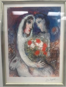 Marc Chagall "Wedding Couple with Bouquet"