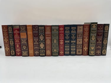 Collection of Fine Leather-Bound Historical and Literary Volumes.