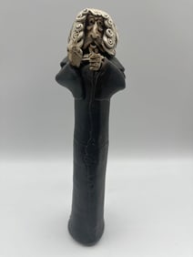 Whimsical Ceramic Judge Figurine