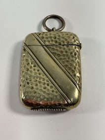 Antique sterling silver vesta case (match safe) 57