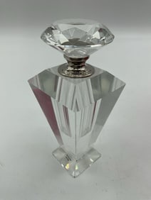 Faceted Crystal Perfume Bottle in Presentation Box