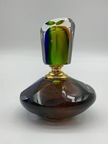 Papyrus Art Glass Perfume Bottle in Presentation Box
