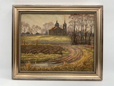 Russian Church Landscape by Voronov A.T., 1992