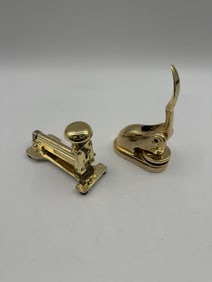 Vintage Brass Desktop Tools – Stapler and Letter Opener