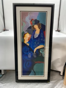 "Blue Dress II" by Itzchak Tarkay