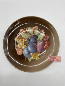 Z.S. & Co. Bavaria Hand-Painted Fruit Motif Plate