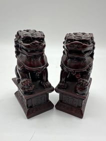 Pair of Chinese Foo Dog Statues