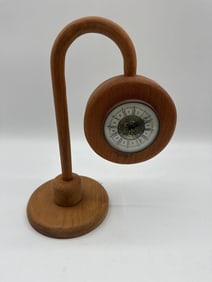 Mid-Century Modern Style Wood Desk Clock