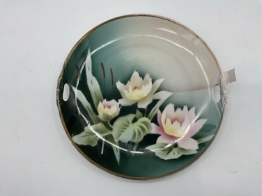 Nippon Hand-Painted Lotus Serving Plate