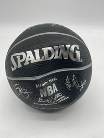 Miami Heat Team-Signed Basketball (Black)