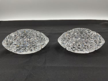 Cut Crystal Football Paperweight