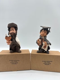 Rabbi and Scholar Figurines by Yuri D. Studio Dogayev