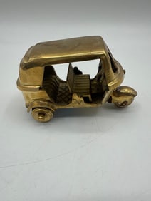 Solid Brass Auto Rickshaw Miniature