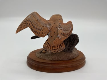 Barn Owl Original Sculpture by James E. Dikon Jr.