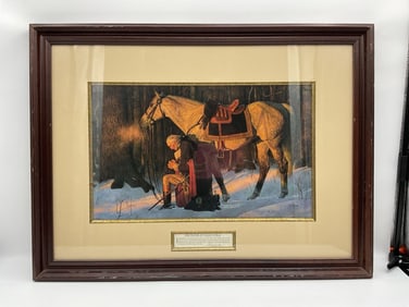 The Prayer at Valley Forge by Arnold Friberg Framed Print