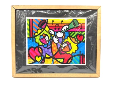 Two Flautist by Valter de Morais Brazil, 1948 Lithograph