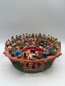 Bullfighting Arena Folk Sculpture