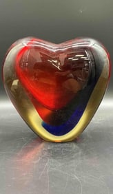 Multicolor Murano Glass Heart